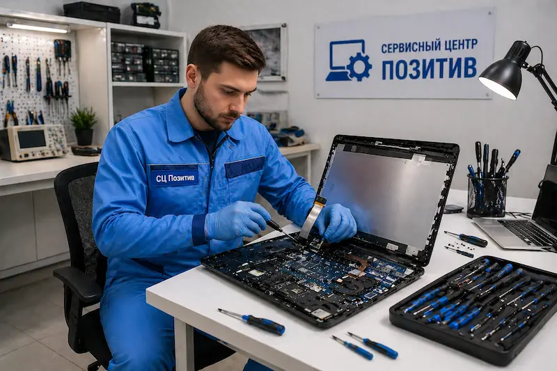 Замена шлейфа матрицы ноутбука в Балахне