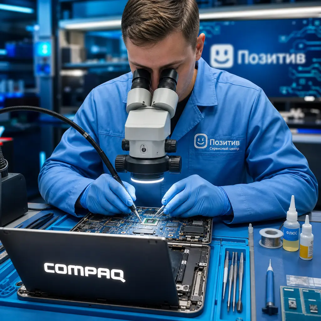Замена видеокарты ноутбука Compaq в Балахне