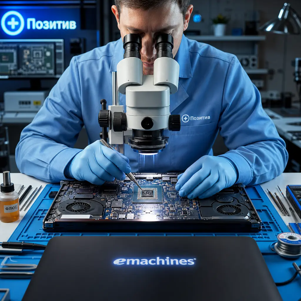 Замена видеокарты ноутбука Emachines в Балахне