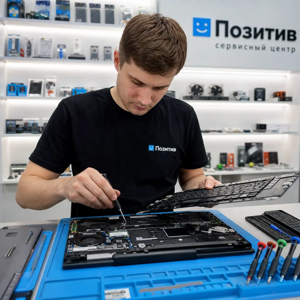 заменить клавиатуру на ноутбуке Samsung в Балахне