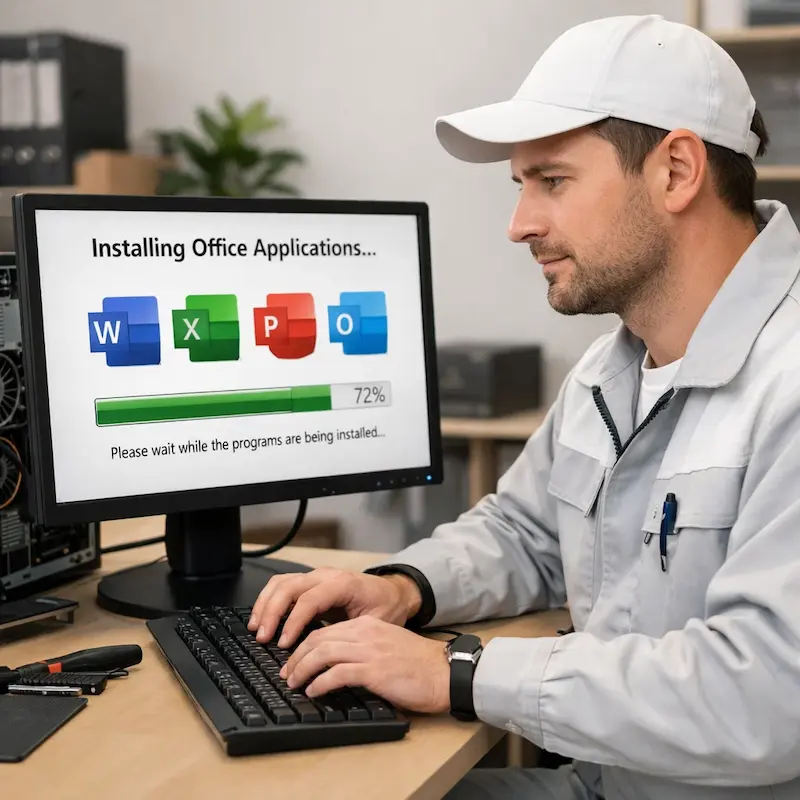 установка офисных программ на компьютер в Балахне