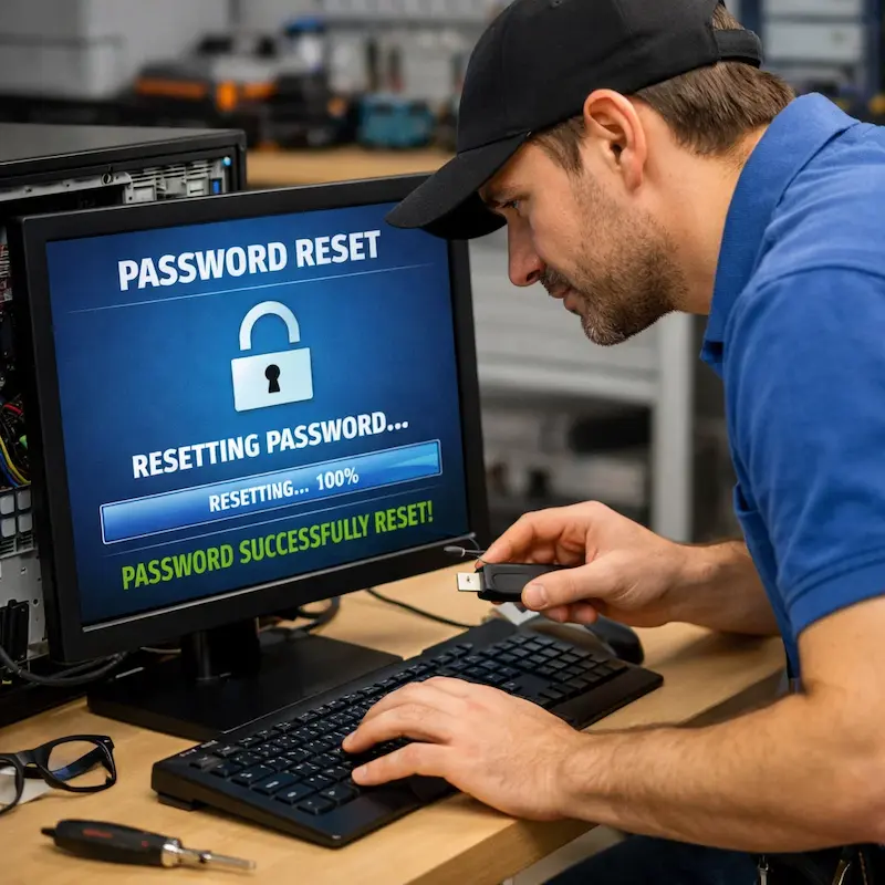 Сброс пароля от компьютера в Балахне